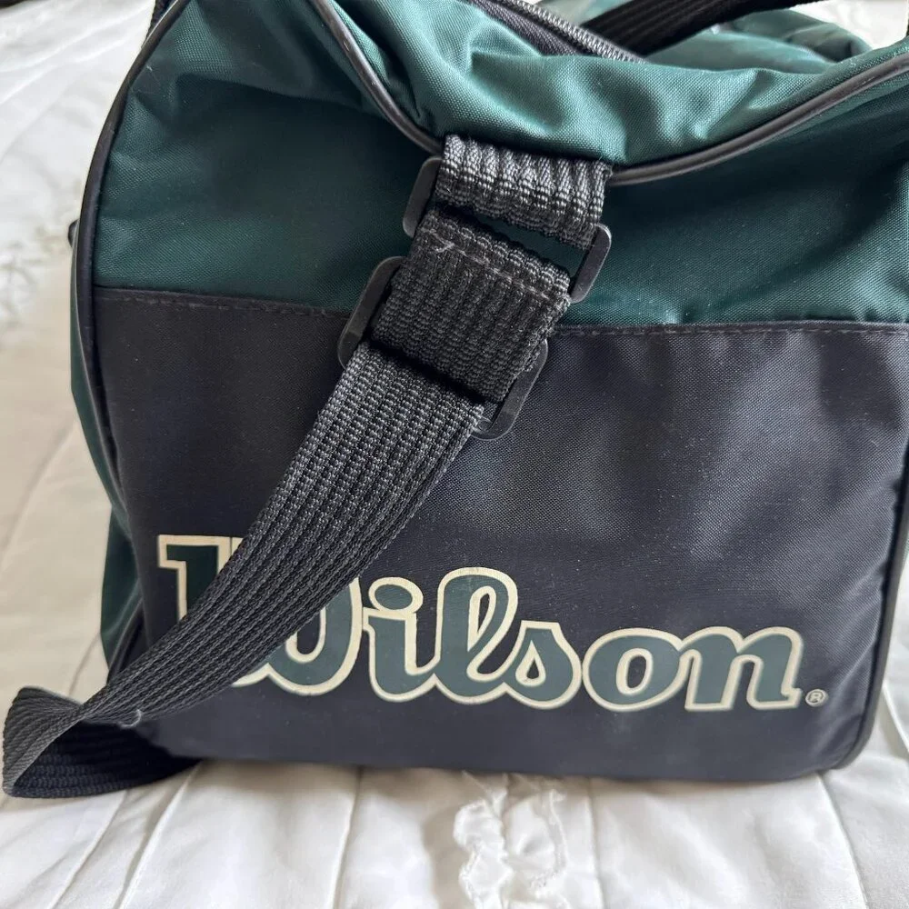 Vintage Wilson Duffle Bag Green and Black